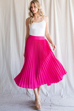 Load image into Gallery viewer, Pleated hot pink Skirt

