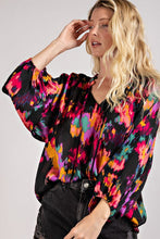 Load image into Gallery viewer, V-neck tie front blouse top
