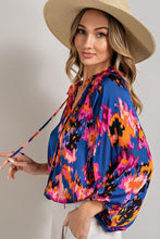 Load image into Gallery viewer, V-neck tie front blouse top
