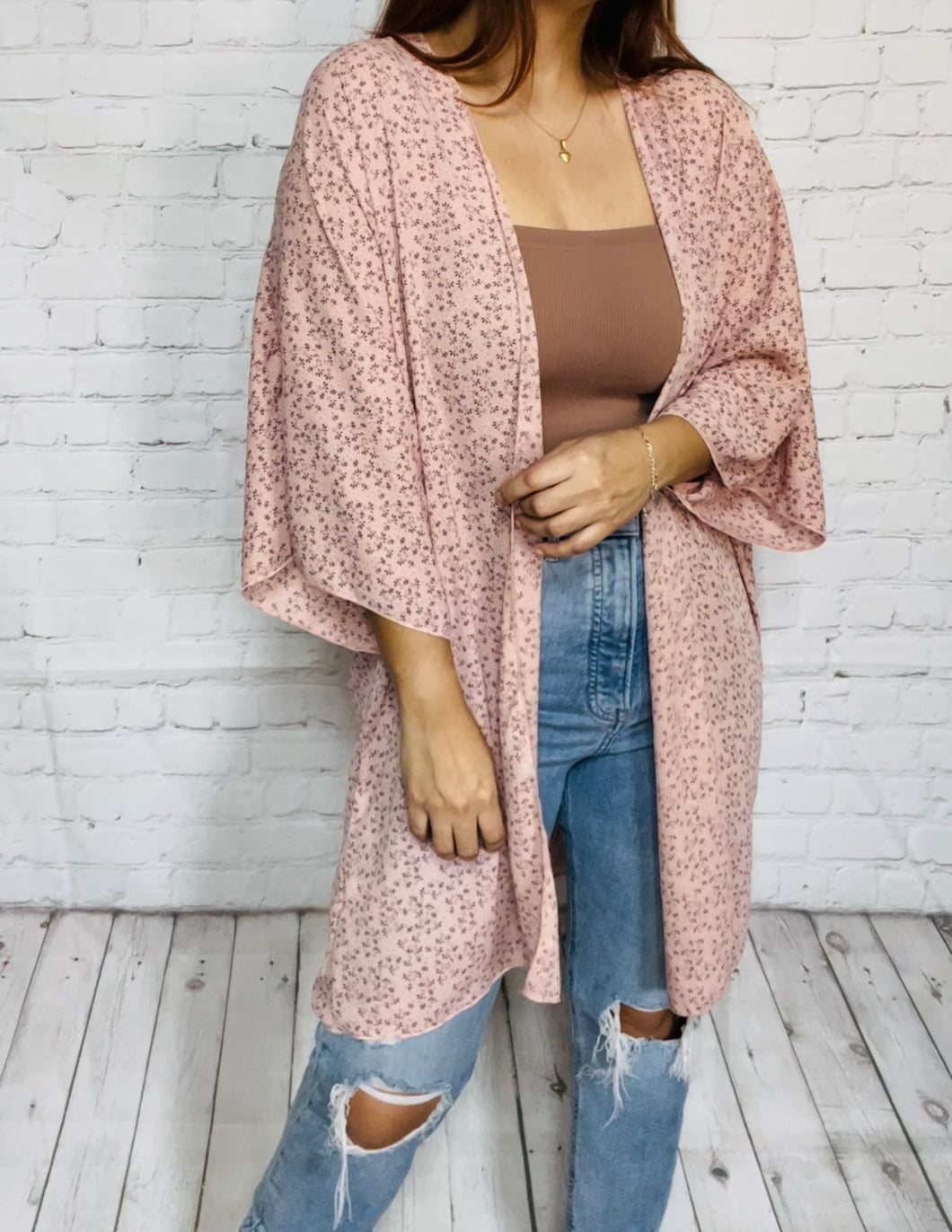 floral print kimono